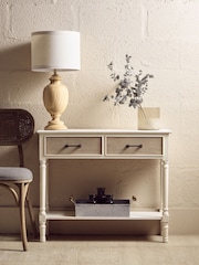 Interiors by Premier White Heritage 2 Drawers Console Table - Image 1 of 6