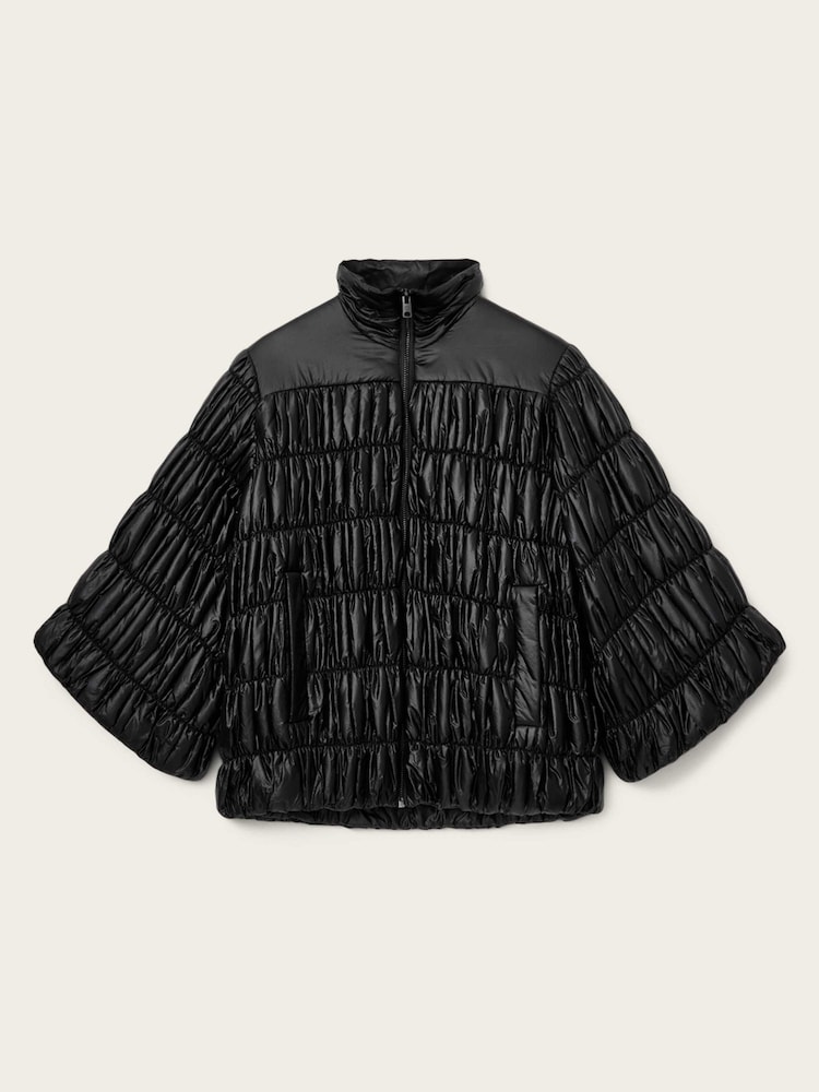 AllSaints Black Nyelee Puffer Jacket - Image 7 of 7 AllSaints Black Nyelee Puffer Jacket - Image 7 of 7