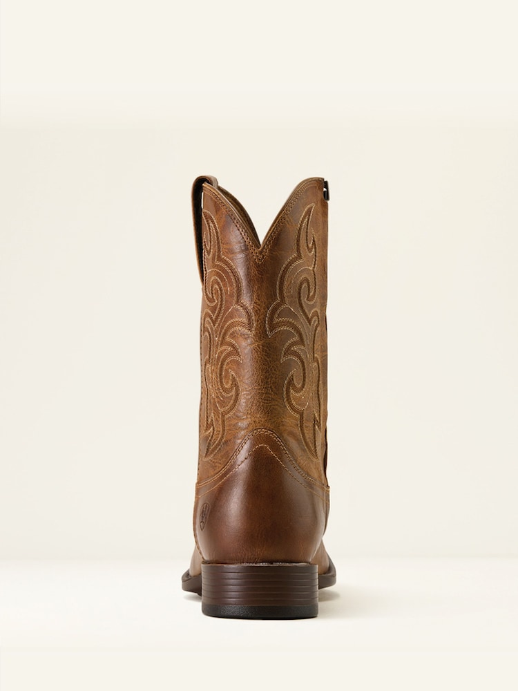 Ariat Brown Bodie Square Toe Western Boot - Image 4 of 4