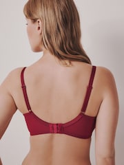Black/Red DD+ Spot Mesh Non Pad Balcony Bras 2 Pack - Image 6 of 10