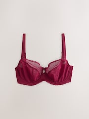 Black/Red DD+ Spot Mesh Non Pad Balcony Bras 2 Pack - Image 7 of 10