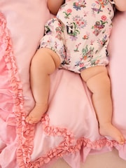 Cream Character Cath Kidston Wrap Over Baby Romper - Image 2 of 6