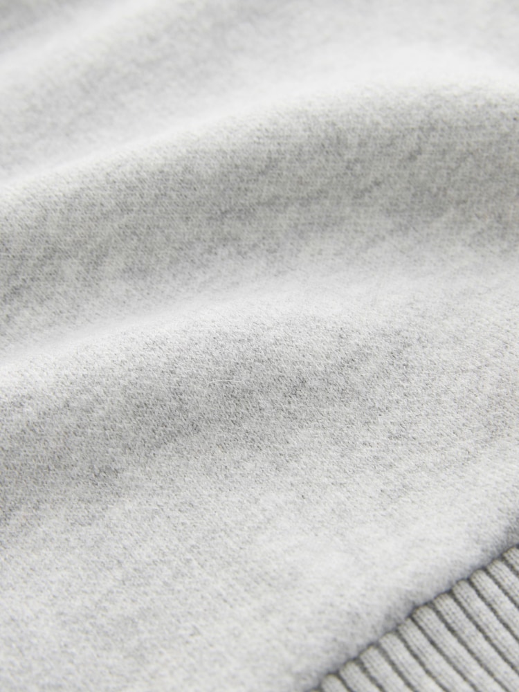 Grey Knit Look Crew Long Sleeve Top - Image 2 of 3