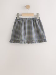 Multicoloured Navy Check - Falda con dobladillo con volantes (3 meses-7 años) - Imagen 2 de 4