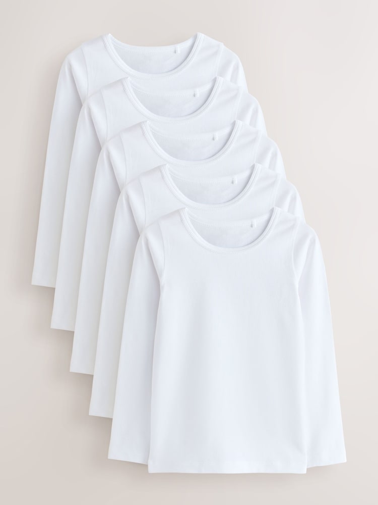 Blanc - Gilets manches longues 5 Lot (1.5-16ans) - Image 1 de 9