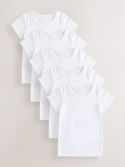 Blanco - Pack de 5 camisetas interiores de manga corta (1,5 - 16 años) - Imagen 1 de 9