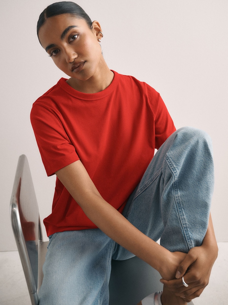 Red Crew Neck T-Shirt - Image 1 of 7