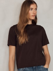 Chocolate Brown Crew Neck T-Shirt - Image 1 of 5