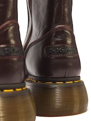 Dr. Martens Brown Buzz Hi Milled Gloss High Boots - Image 5 of 6