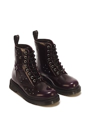 Dr. Martens Purple 1460 Pascal Whimsigoth Arcadia Boots - Image 1 of 6
