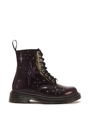Dr. Martens Purple 1460 Pascal Whimsigoth Arcadia Boots - Image 2 of 6