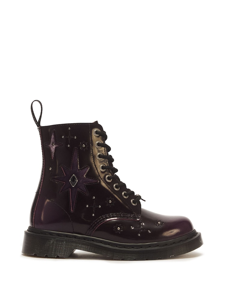 Dr. Martens Purple 1460 Pascal Whimsigoth Arcadia Boots - Image 2 of 6