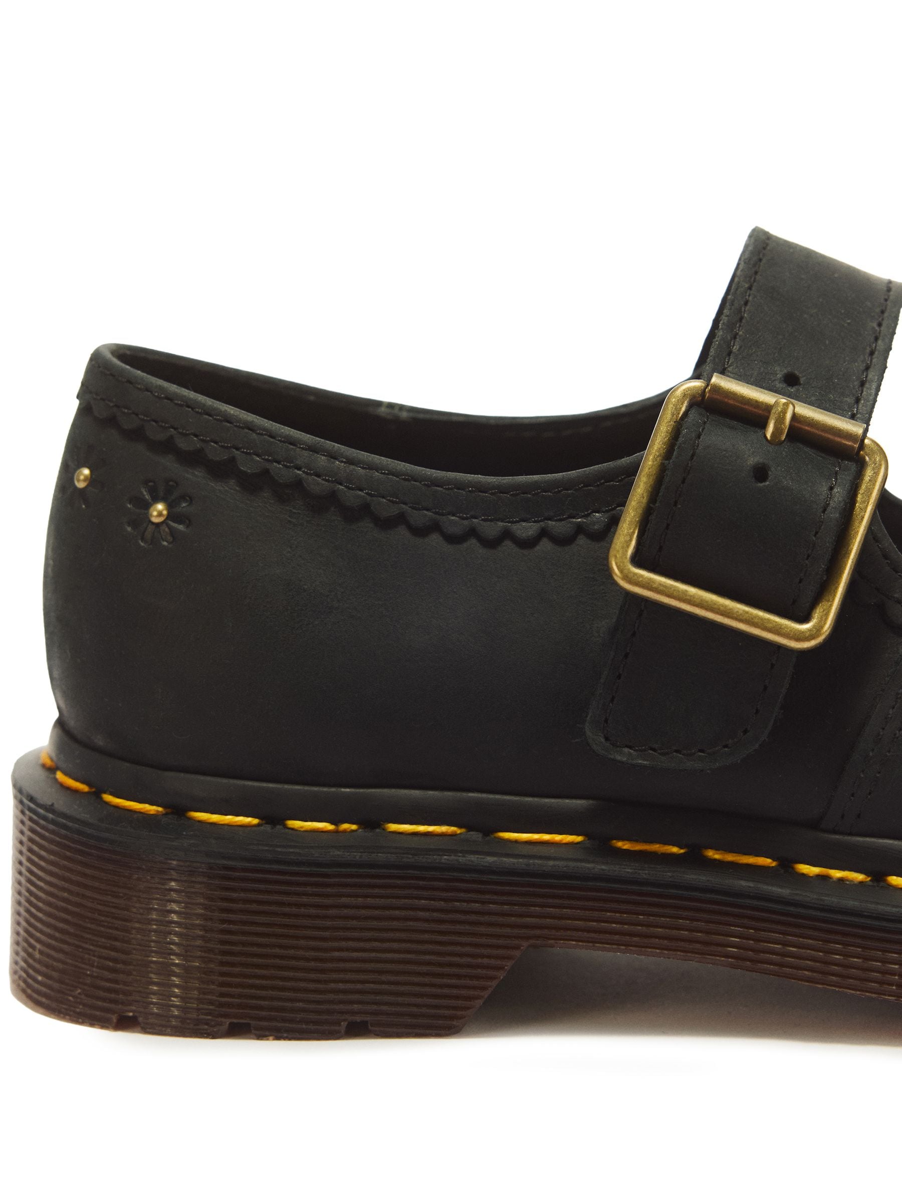 Buy Dr. Martens Black Mary Jane Flower Crazy Horse Shoes from Next USA