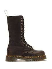 Dr. Martens Brown 1B99 Bex 14-Eye Soft Ambassador Leather Boots - Image 1 of 6