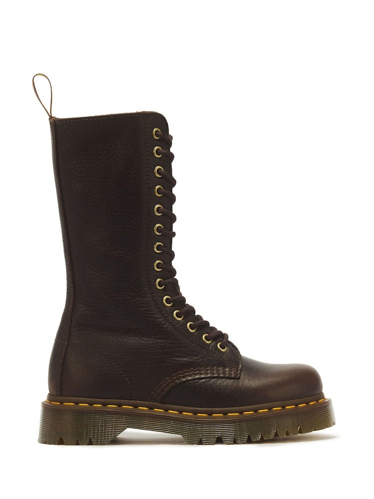 Dr. Martens Brown 1B99 Bex 14-Eye Soft Ambassador Leather Boots - Image 1 of 6