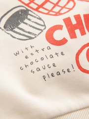 Red/Ecru Printed Crew Neck Sweat Top and Joggers Set (3mths-7yrs) - Image 8 of 8