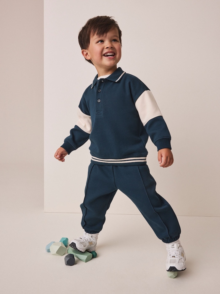 Neutral Polo Joggers Set (3mths-7yrs) - Image 2 of 4 Neutral Polo Joggers Set (3mths-7yrs) - Image 2 of 4