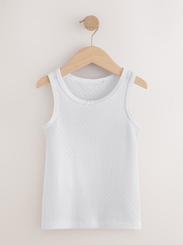 White Thermal Vests 2 Pack (2-16yrs) - Image 2 of 6