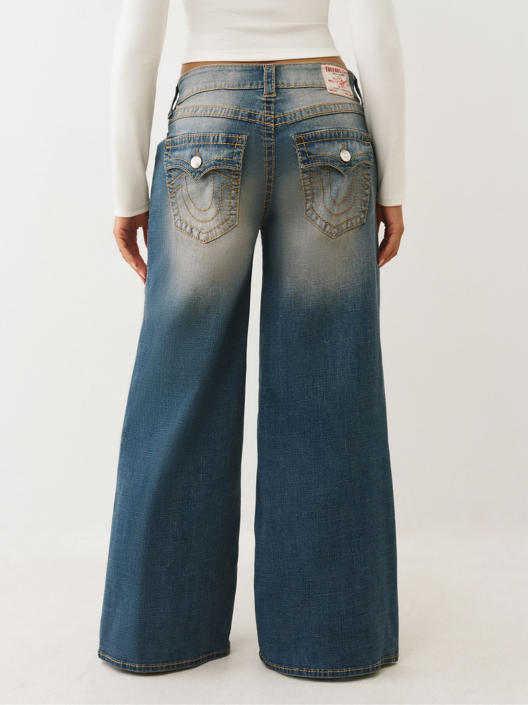 Satın al True Religion Jessie Süper Bol Kesim Büyük Beden Jean