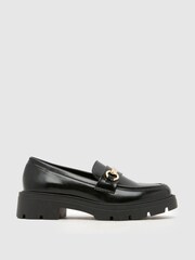 Schuh Black Loyalty Heart Loafers - Image 1 of 4