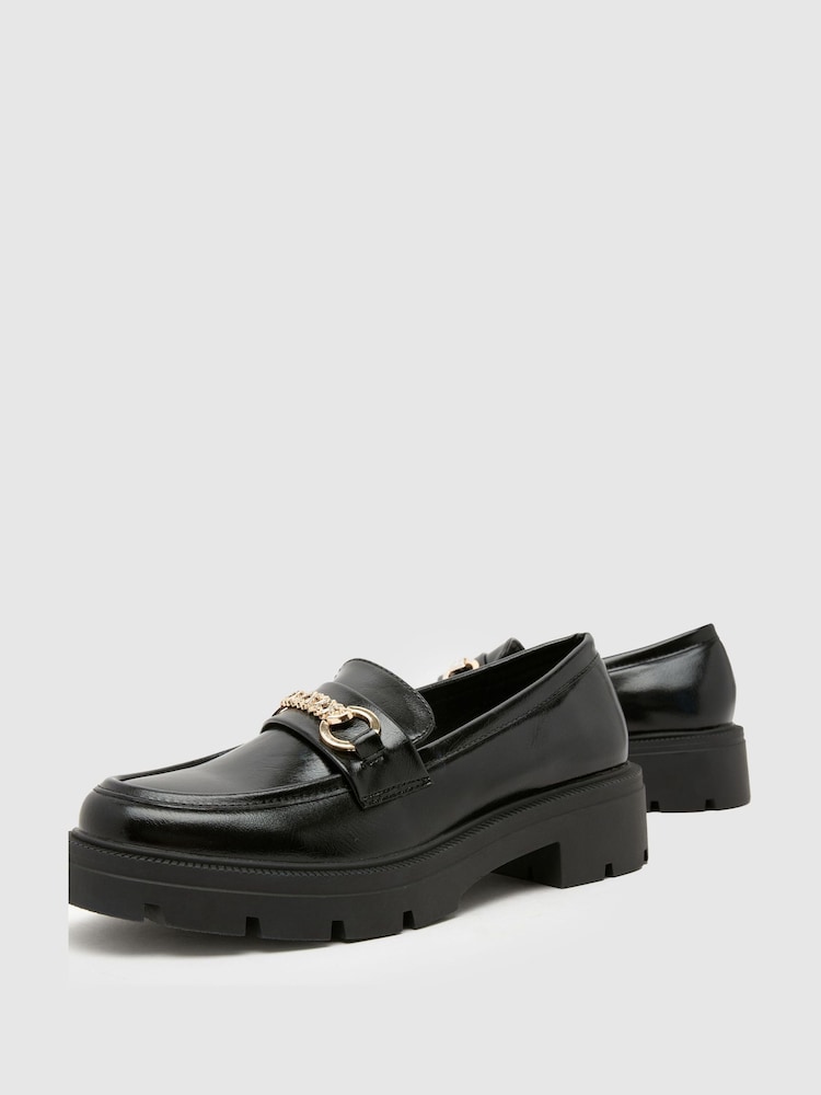 Schuh Black Loyalty Heart Loafers - Image 4 of 4 Schuh Black Loyalty Heart Loafers - Image 4 of 4