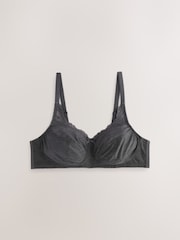 Grey/Purple/Pink Total Support Full Cup Non-Wired Lace Ultimate Comfort Bras 3 Pack - Image 2 of 10