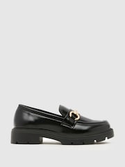 Schuh Black Loyalty Heart Loafers - Image 1 of 4