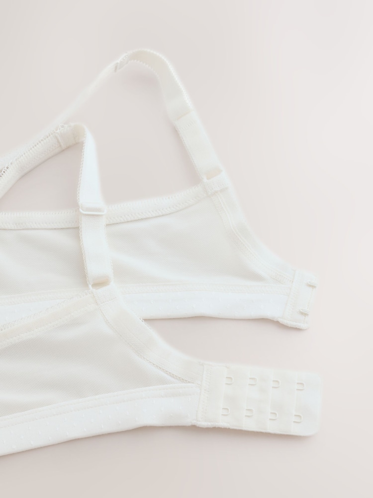 Brown/Cream Total Support Modal & Lace B-H Bras 2 Pack - Image 10 of 10 Brown/Cream Total Support Modal & Lace B-H Bras 2 Pack - Image 10 of 10