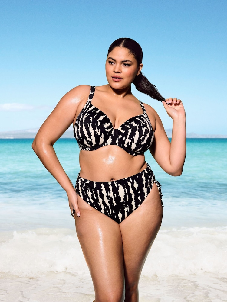 Elomi Black Echo Shell Adjustable Bikini Brief - Image 1 of 6