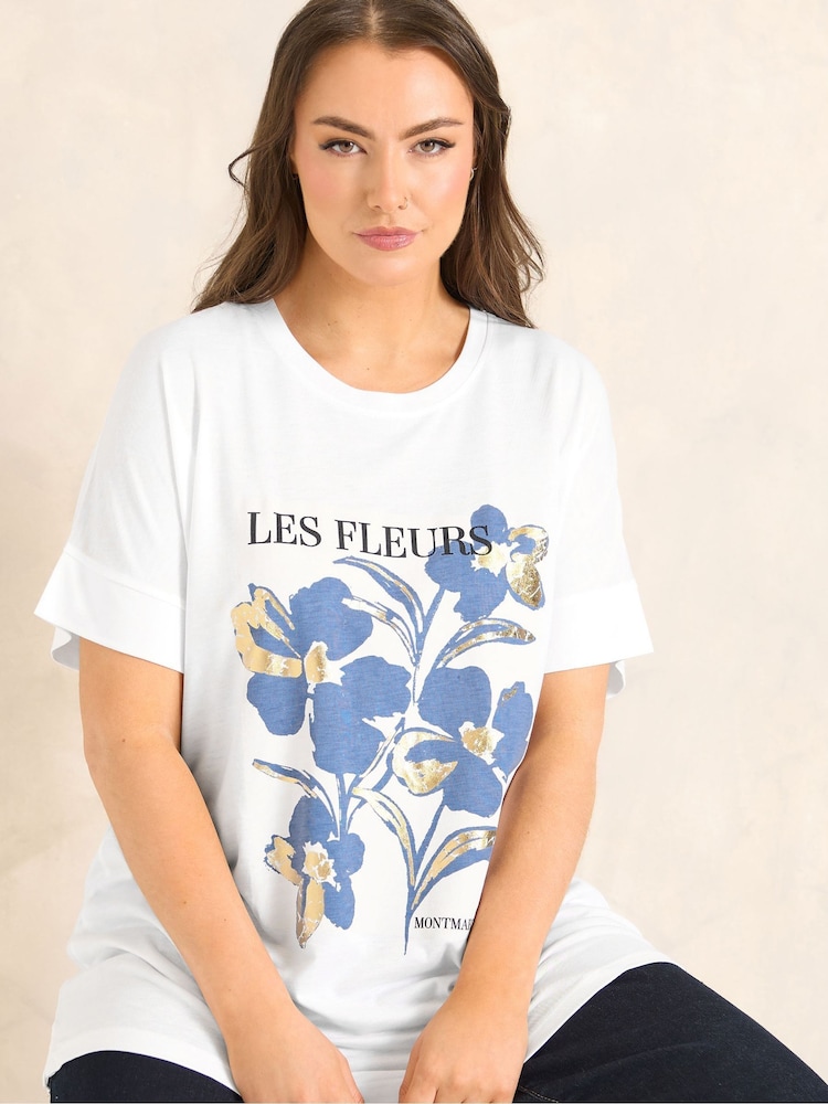 לבן - Evans חולצת טי מתערובת עשירה במודאל עם שרוולים קצרים - תמונה 1 מתוך 4 לבן - Evans חולצת טי מתערובת עשירה במודאל עם שרוולים קצרים - תמונה 1 מתוך 4