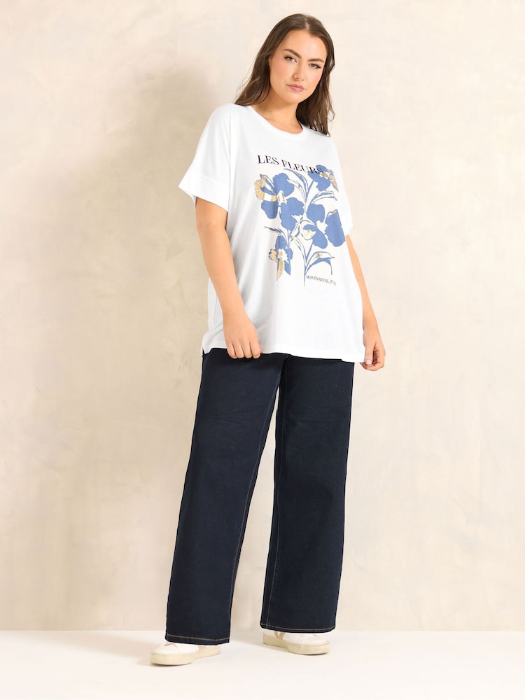 לבן - Evans חולצת טי מתערובת עשירה במודאל עם שרוולים קצרים - תמונה 2 מתוך 4 לבן - Evans חולצת טי מתערובת עשירה במודאל עם שרוולים קצרים - תמונה 2 מתוך 4