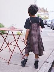 Brown Neutral Check Pinafore (3-16yrs) - Image 4 of 9