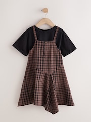 Brown Neutral Check Pinafore (3-16yrs) - Image 6 of 9
