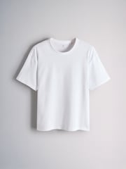 Navy/Grey Bound Neck Heavyweight Jersey T-Shirt 4 Pack - Image 3 of 7