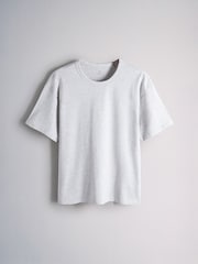 Navy/Grey Bound Neck Heavyweight Jersey T-Shirt 4 Pack - Image 4 of 7