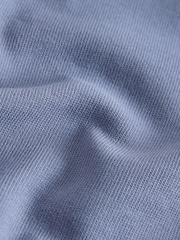Navy/Grey Bound Neck Heavyweight Jersey T-Shirt 4 Pack - Image 6 of 7
