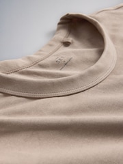 Black/Brown Bound Neck Heavyweight Jersey T-Shirt 4 Pack - Image 6 of 6