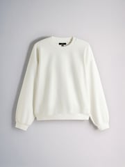The Set 3 Pack Loopback Crew Neck Sweatshirts Black/Brown - Image 10 of 14