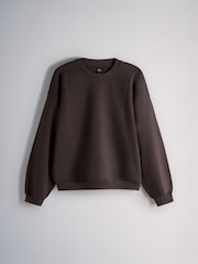 The Set 3 Pack Loopback Crew Neck Sweatshirts Black/Brown - Image 11 of 14