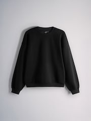 The Set 3 Pack Loopback Crew Neck Sweatshirts Black/Brown - Image 12 of 14