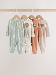 Safari neutral - Pack de 4 peleles para bebé (0 meses-3 años) - Imagen 1 de 15