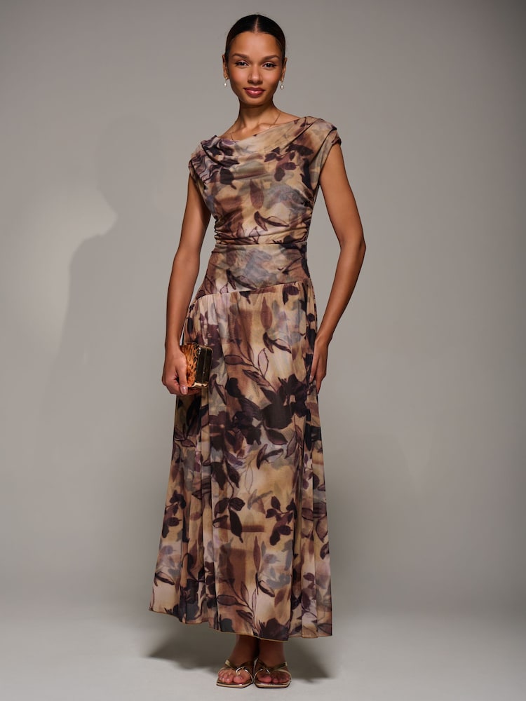 chinese dress ladies Ayeshya Slinky Asymmetric Maxi Dress