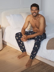 Black Star Wars Printed Long Pyjama Bottoms - Image 1 of 5