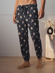 Black Star Wars Printed Long Pyjama Bottoms - Image 4 of 5
