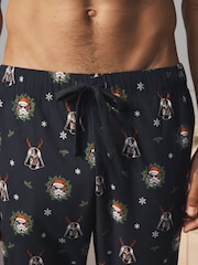 Black Star Wars Printed Long Pyjama Bottoms - Image 5 of 5