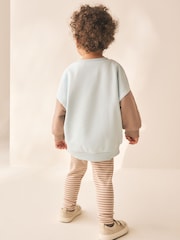 Blue Sweatshirt and Leggings Set 2 Piece (3mths-7yrs) - Image 3 of 4