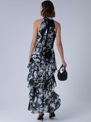Religion Black Taylor Maxi Dress With Full Ruffle Skirt - Image 5 of 6