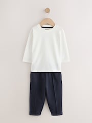 Marinha - Smart Jacket Top & Trousers Set 3 Piece (3mths-7yrs) - Imagem 6 de 9