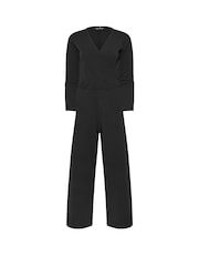 PixieGirl Petite Black Long Sleeve Wide Leg Jumpsuit - Image 5 of 5