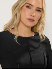 Long Tall Sally Black Seamed Top - Image 4 of 5